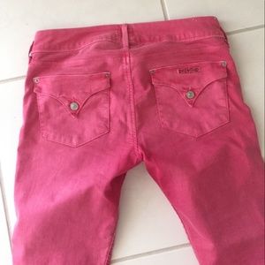 Hudson Collin Midrise Skinny PINK Jeans SZ 29